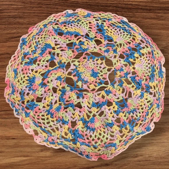 Multicolor Crochet Doily - Picture 4 of 4